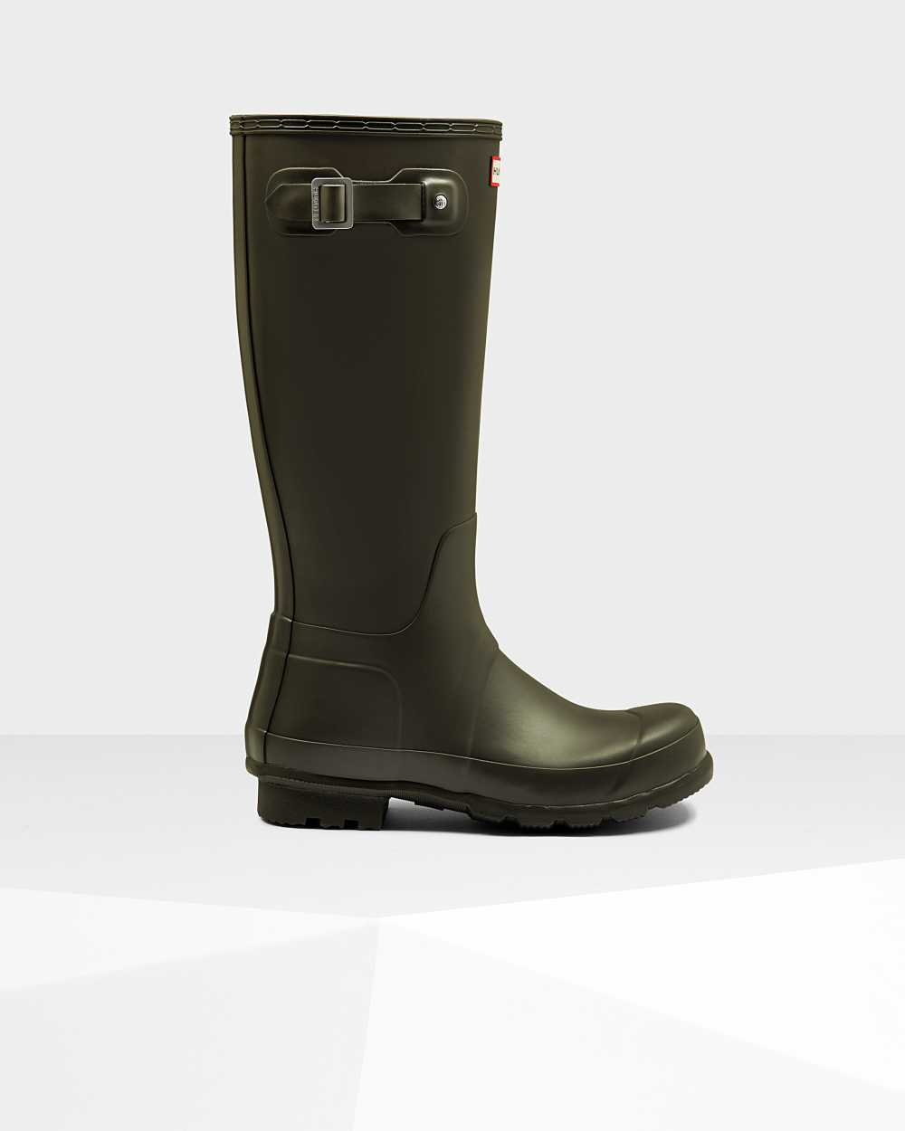 Botas Altas Hombre - Hunter Original Verde Oscuro Oliva - EAIQGK-583 - Verde Oscuro Oliva